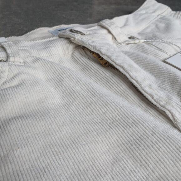 KENSIE Flare Pants High Rise Wide Leg Corduroy Cream Size 8/29 Flare 90s Y2K - Picture 5 of 8